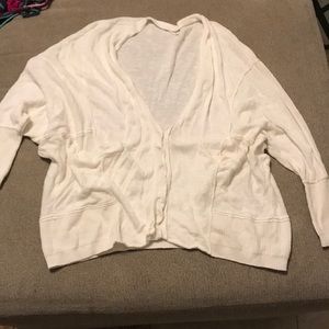 Oversized off white cardigan